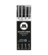 Pack rotuladores Blackliner Molotow x4 - Set 2