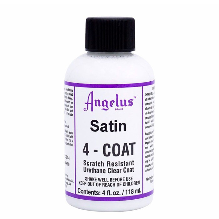 Angelus-barniz de cuero satinado 4-Coat