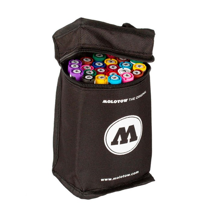 Estuche de cremallera para rotuladores +24