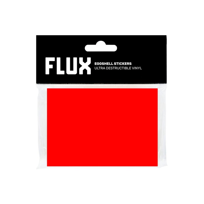 FLUX Eggshell Stickers 50 pcs Red