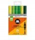 Pack 6 rotuladores acrílicos One4all doble punta 1,5mm-4mm Green Set