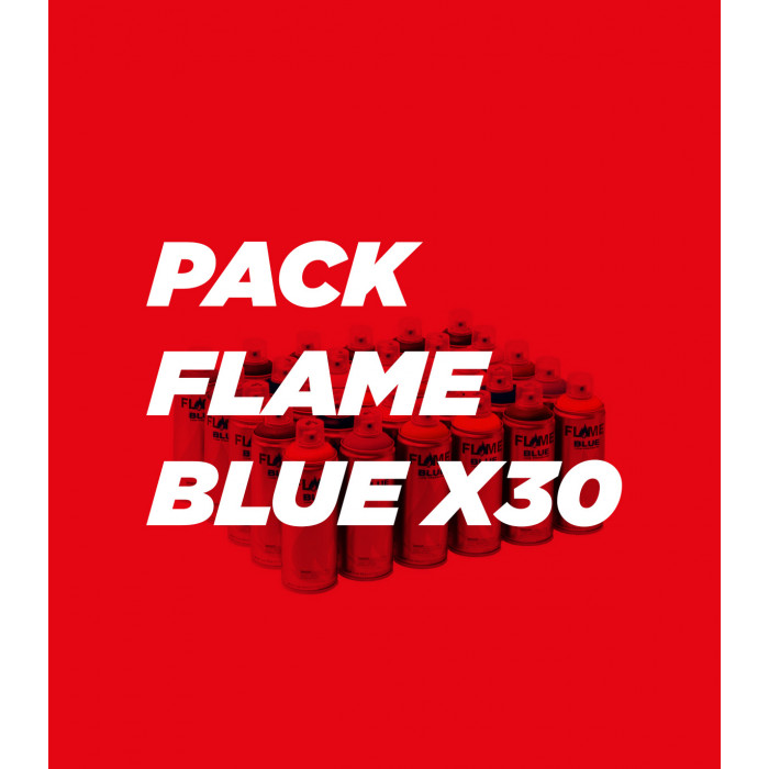 Pack FLAME BLUE 400ml X3O
