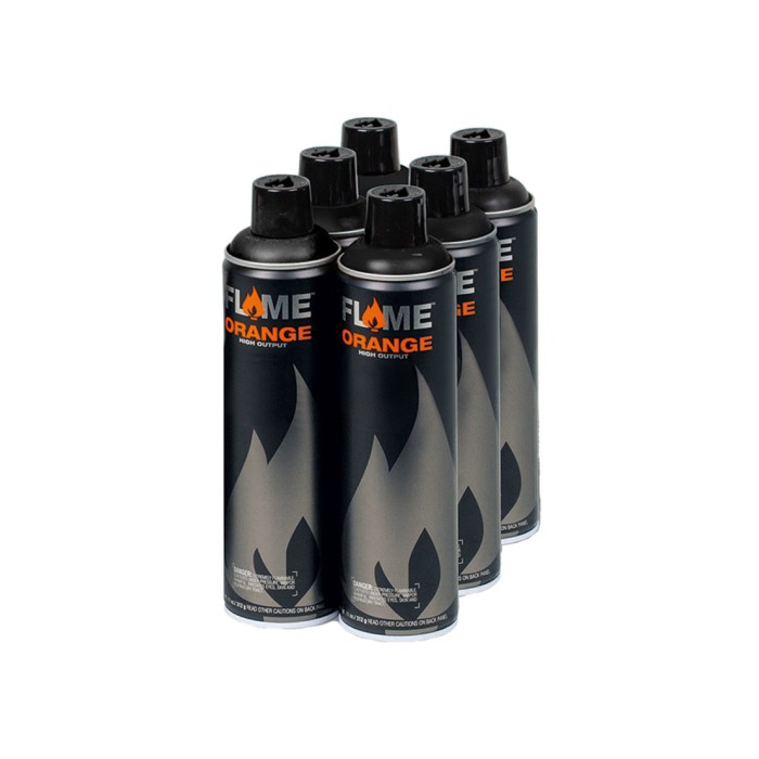 pack flame 600ml x6