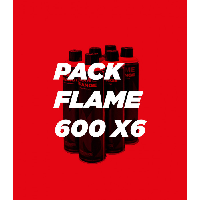 pack flame 600ml x6