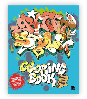 Libro dibujo "Graffiti Style" Coloring Book