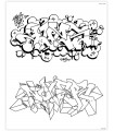Libro dibujo "Graffiti Style" Coloring Book