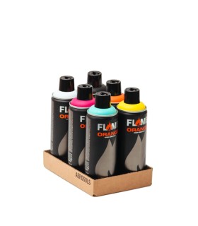 Pack Flame Orange 6 sprays 