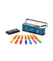 Estuche tren +rotuladores acrilicos doble punta
