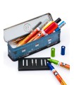 Estuche tren +rotuladores acrilicos doble punta