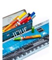 pack tren rotuladores acrilicos 2mm y poster 3d grande