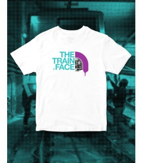 Camiseta The Train Face 3 colores-blanca