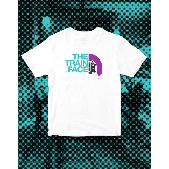 Camiseta The Train Face 3 colores-blanca