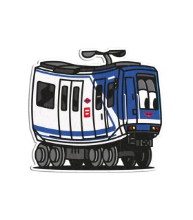Pegatina metro Madrid manecillas