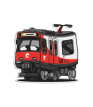 Pegatina metro Valencia 3700