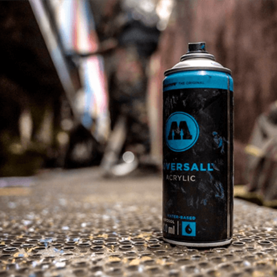 aerosol pintura base agua molotow