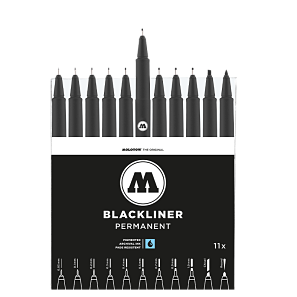 black liner molotow rotulador negro